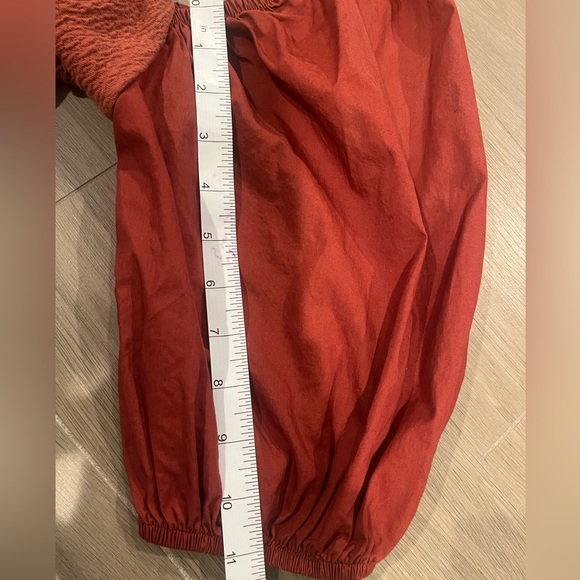 Anthropologie Maeve Puff-Sleeved Sweetheart Mini Dress - Rust color - Picture 6 of 8